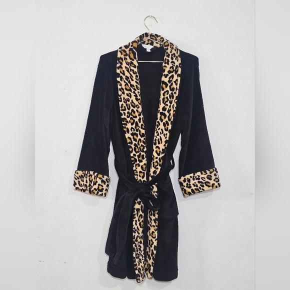 Charter Club Intimates Robe Womens Plush Belted Wrap Pockets Light Purple Size M - Picture 2 of 9